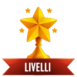 Immagine che mostra una stella con la parola livelli.